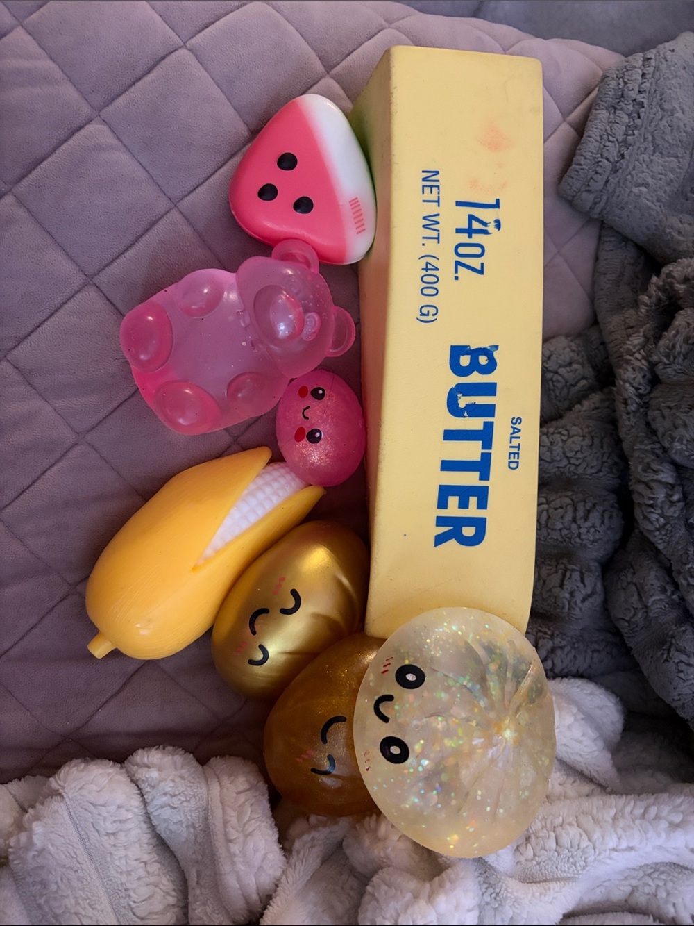 Squishy Bundle with Big Butter + 4 dumplings and sugar squishes